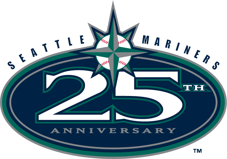 Seattle Mariners 2002 Anniversary Logo iron on transfers for T-shirts